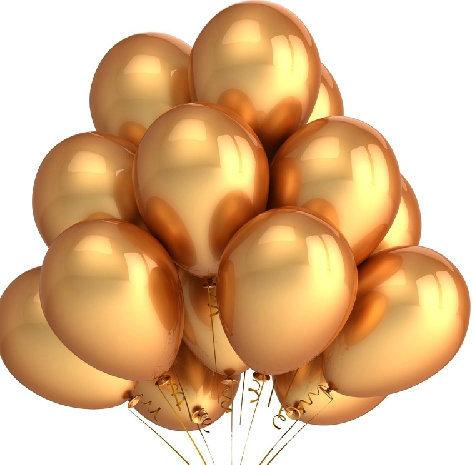 个性化珍珠充气黄金乳胶金属气球在义乌工厂纸箱包装,符合出口标准,也